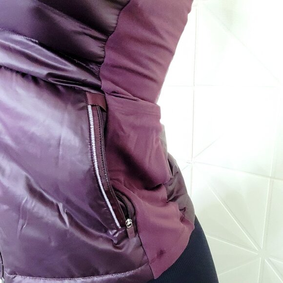 Lululemon Women's Plum Sleeveless Down For A Run Full-Zip Puffer Vest Size 2 - Picture 7 of 12